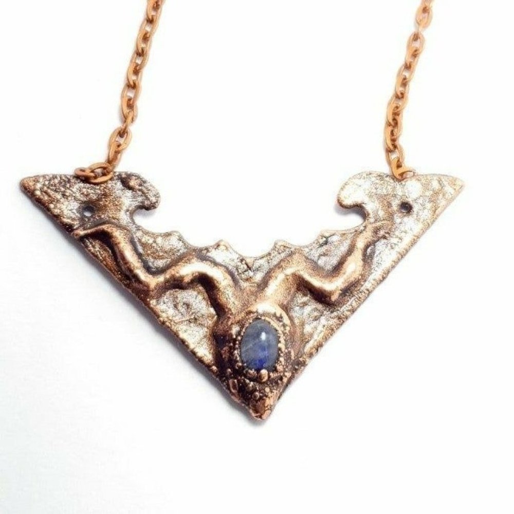 Moonstone crystal necklace